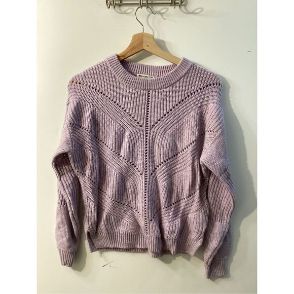Marine layer Olivia Lavender Heather Cashmere Blend Sweater - Picture 2 of 14